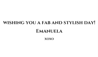 wishing you a fab and styish day